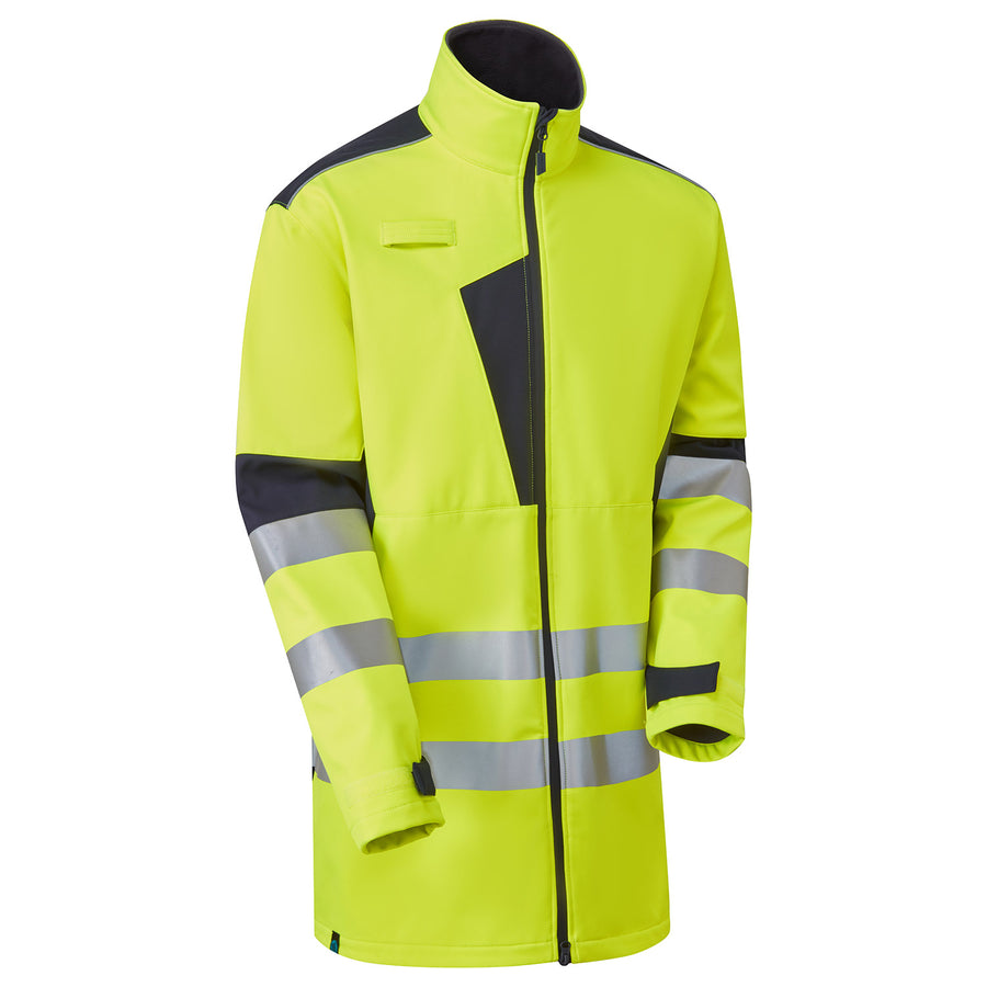 HV System Eco 3-Layer Yellow Softshell Parka