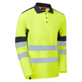 System Hi-Vis Eco Yellow CottonCool Long Sleve Polo thumbnail 1