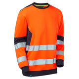 System Hi-Vis ECO Crew Neck Orange Sweatshirt thumbnail 1