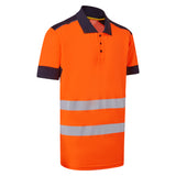 System Hi-Vis Eco Orange CottonCool Short Sleeve Polo thumbnail 1