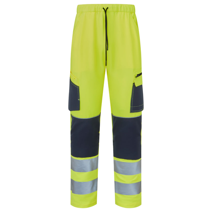 System Hi-Vis Eco Stretch Jogger Yellow Trouser