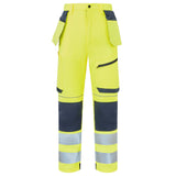 System Hi-Vis Eco Stretch Removable Holster Yellow Trousers thumbnail 1