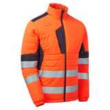 System High Vis Eco Two Tone Orange Thermal Baffle Jacket thumbnail 1