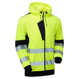 System Hi-Vis Eco Zip Thru Yellow Hoodie thumbnail 1