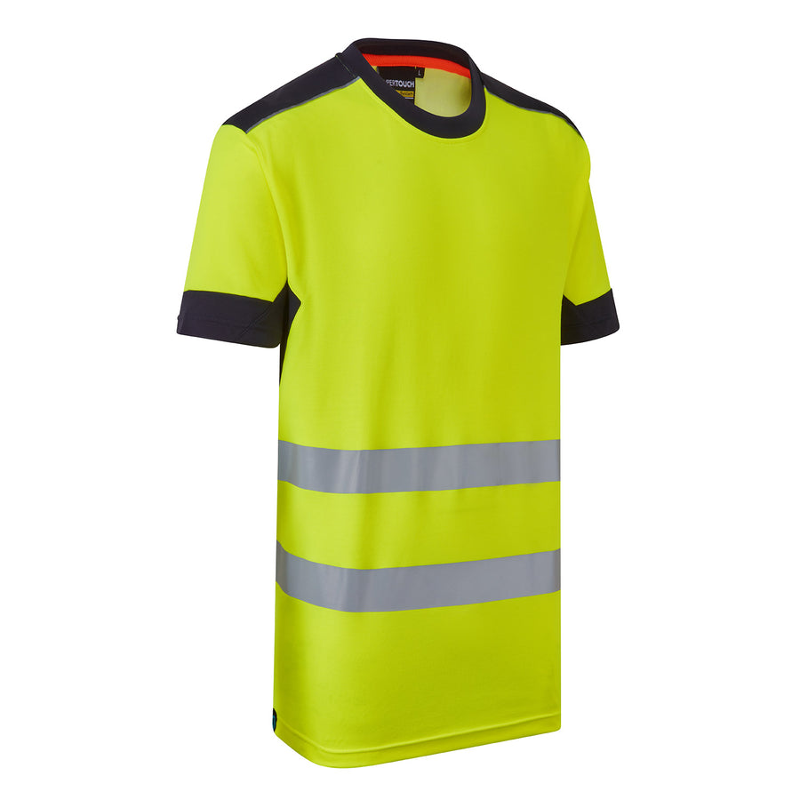 System Hi-Vis Eco CottonCool Yellow T-Shirt