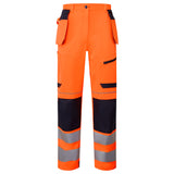 System Hi-Vis Eco Stretch Removable Holster Orange Trousers thumbnail 1