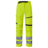 System Hi-Vis Eco Stretch Softshell Yellow Trouser thumbnail 1