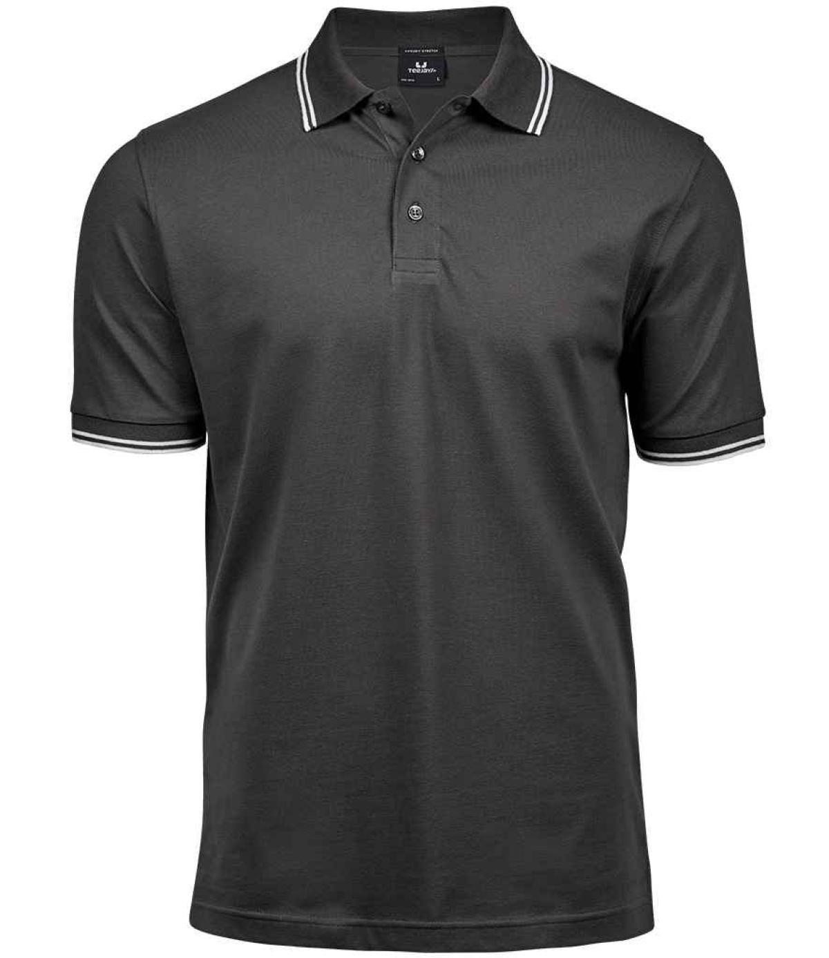 Tee Jays Luxury Stretch Tipped Polo Shirt