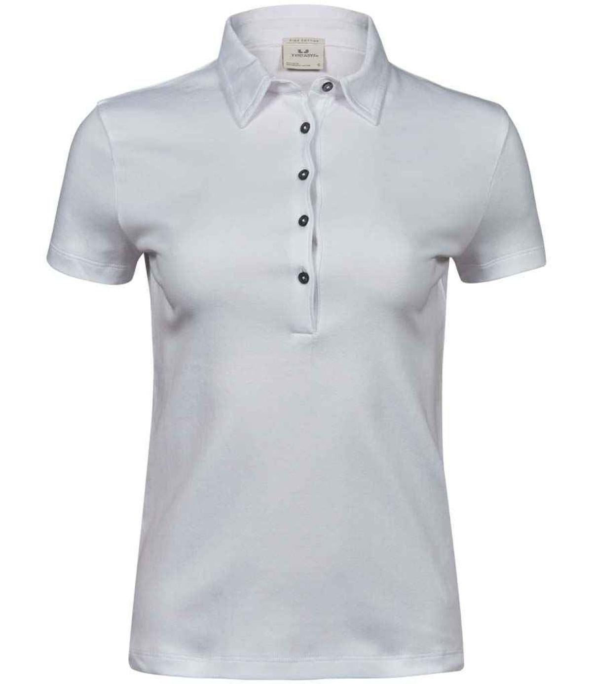 Tee Jays Ladies Pima Cotton Interlock Polo Shirt
