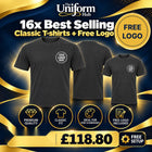 16x Best Selling Classic T-shirts + Free Logo