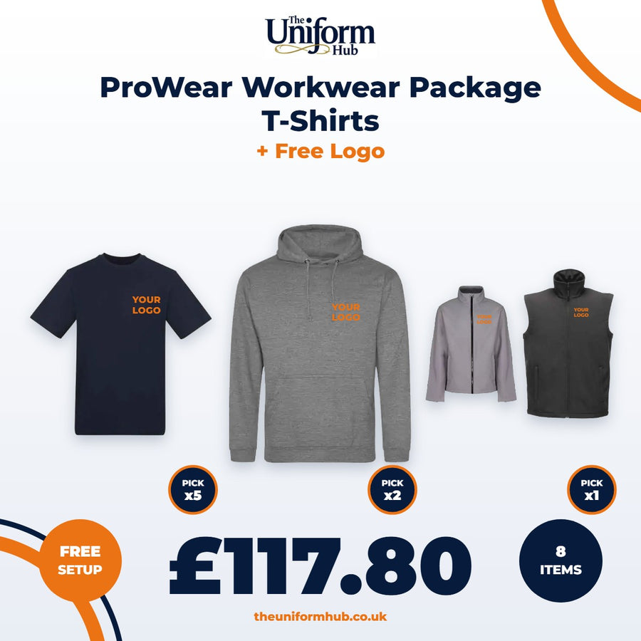 ProWear Workwear Package T-Shirts + Free Logo