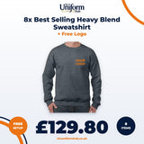 8x Best Selling Heavy Blend Sweatshirt + Free Logo thumbnail 1