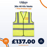 30x Hi-Vis Vests + Free Printed Logo thumbnail 1