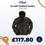 4x Soft Padded Jacket + Free Logo thumbnail 1