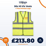 50x Hi-Vis Vests + Free Printed Logo thumbnail 1