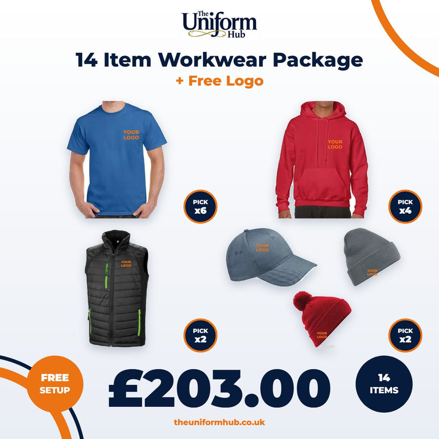 14 Item Workwear Package + Free Logo