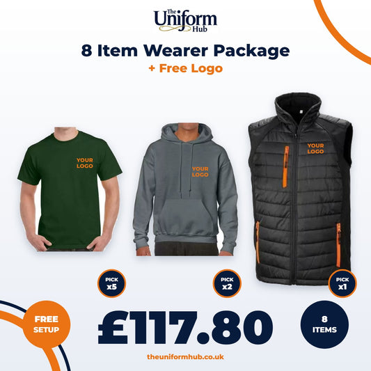8 Item Wearer Package + Free Logo