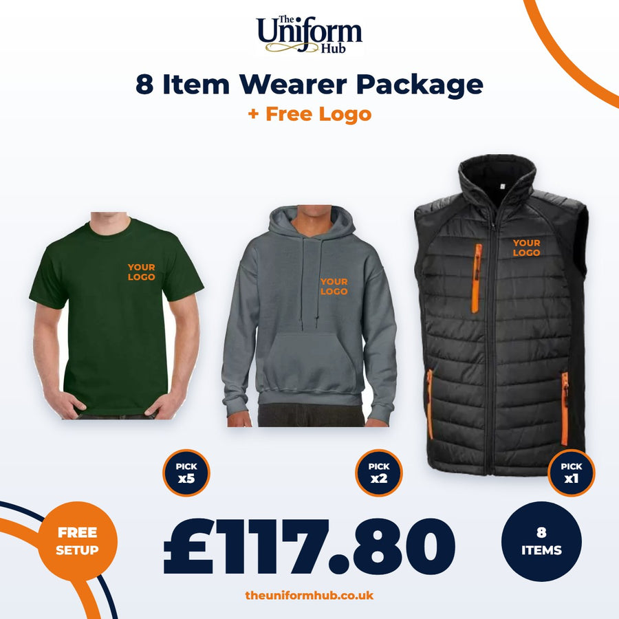 8 Item Wearer Package + Free Logo