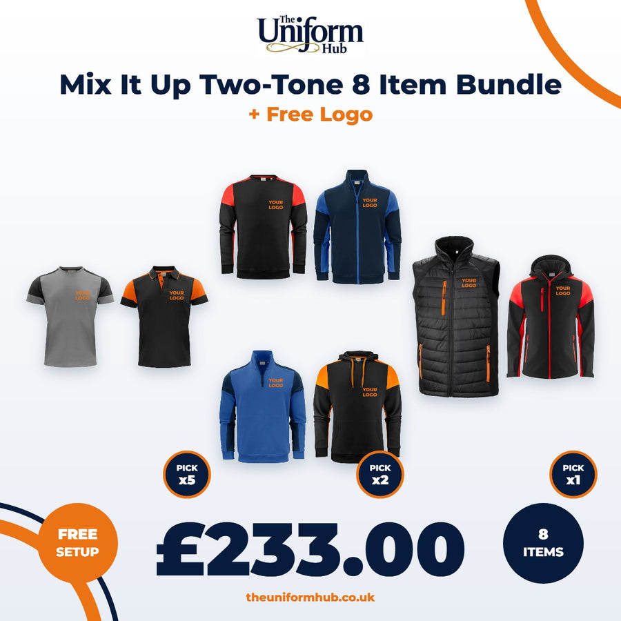 Mix It Up Two-Tone 8 Item Bundle + Free Logo