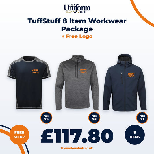 TuffStuff 8 Item Workwear Package + Free Logo