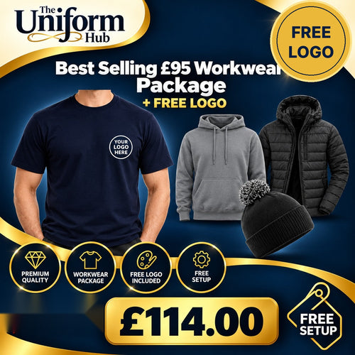Best Selling £95 Workwear Package + Free Logo