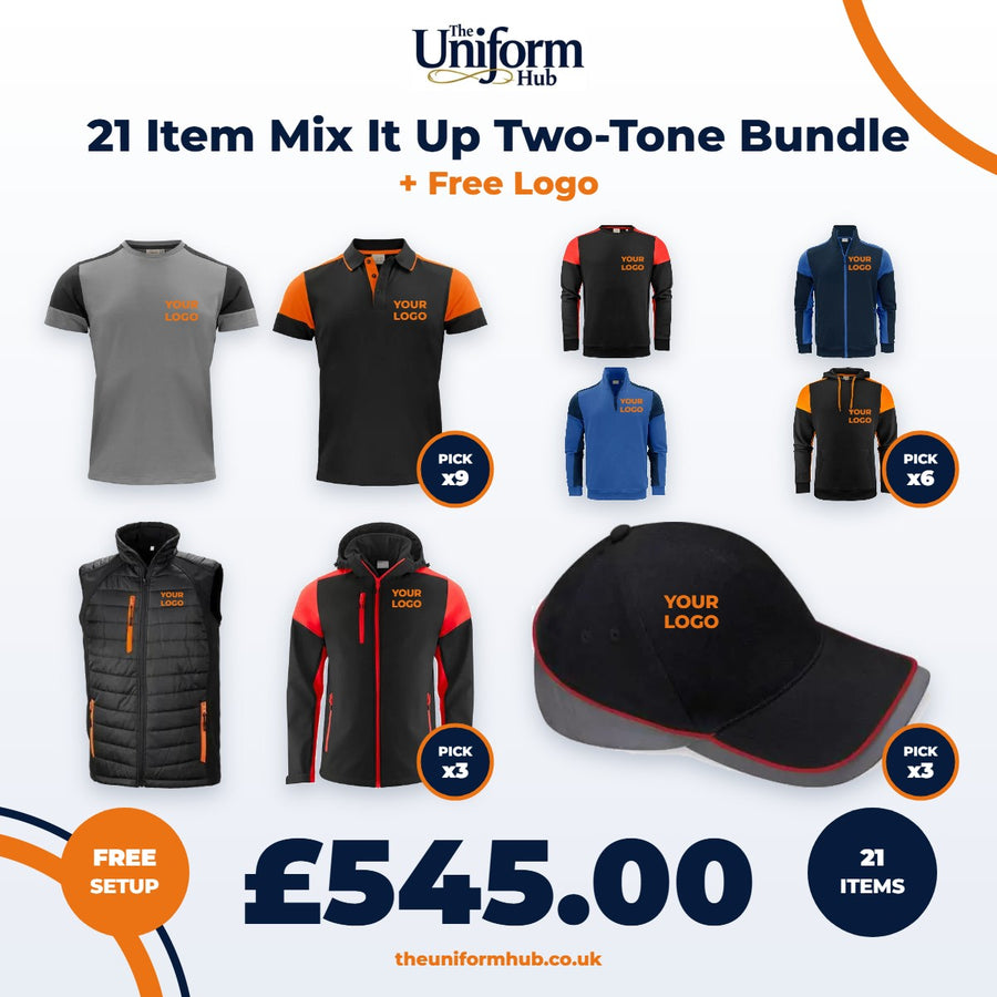 21 Item Mix It Up Two-Tone Bundle + Free Logo