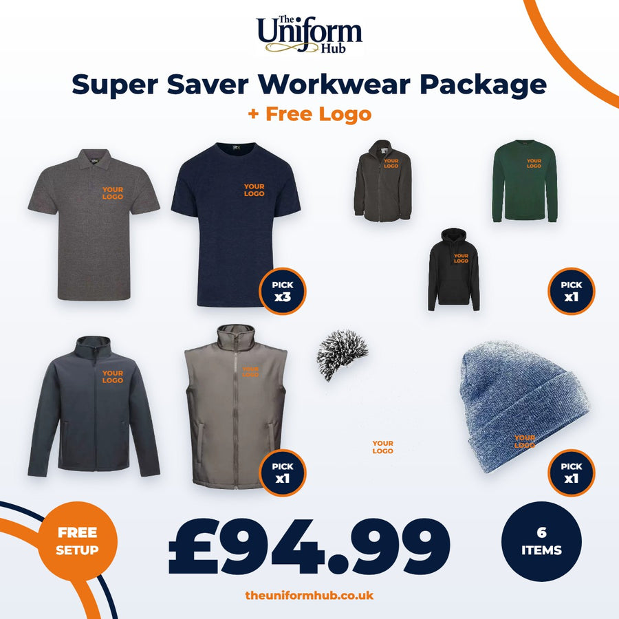 Super Saver Workwear Package + Free Logo