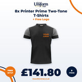 8x Printer Prime Two-Tone T-Shirts + Free Logo thumbnail 1