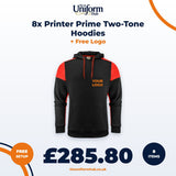 8x Printer Prime Two-Tone Hoodies + Free Logo thumbnail 1