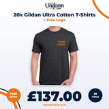 20x Gildan Ultra Cotton T-Shirts + Free Logo thumbnail 1