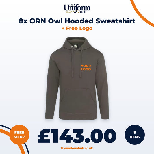 8x ORN Owl Hooded Sweatshirt + Free Logo