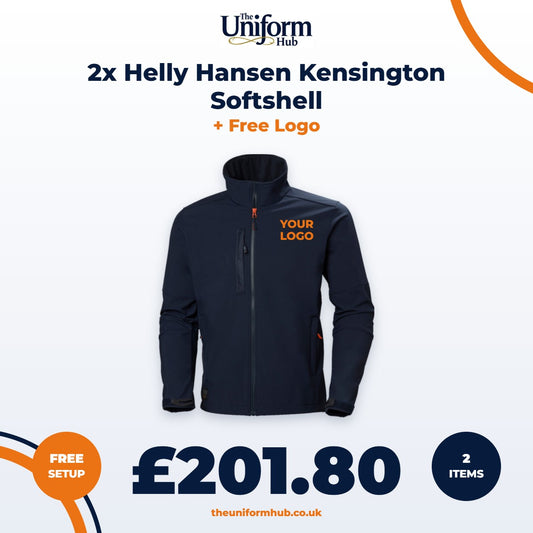 2x Helly Hansen Kensington Softshell + Free Logo