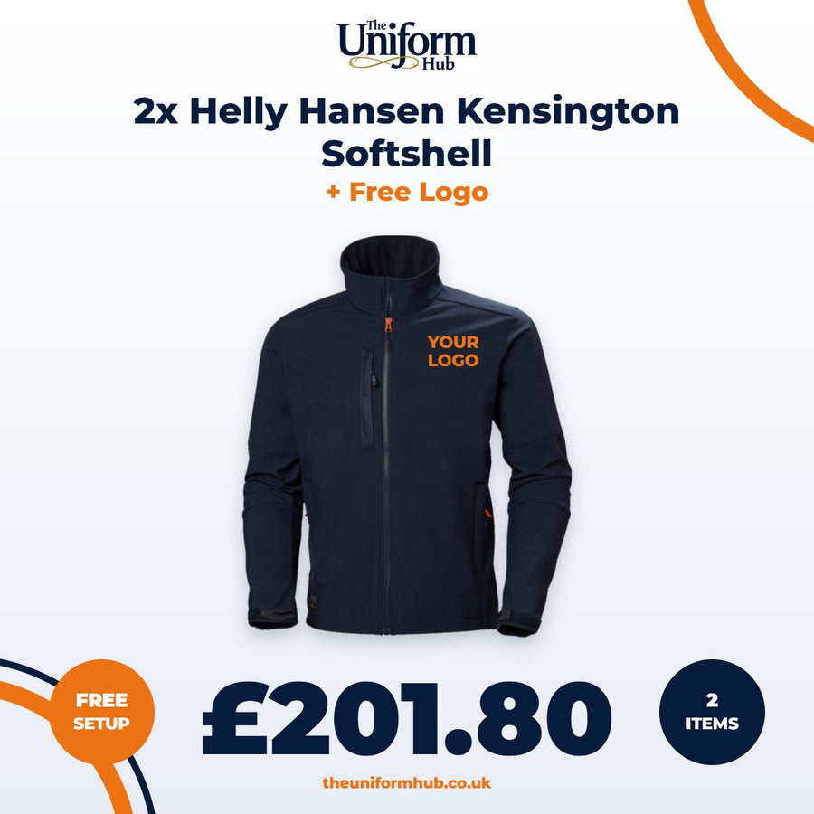 2x Helly Hansen Kensington Softshell + Free Logo