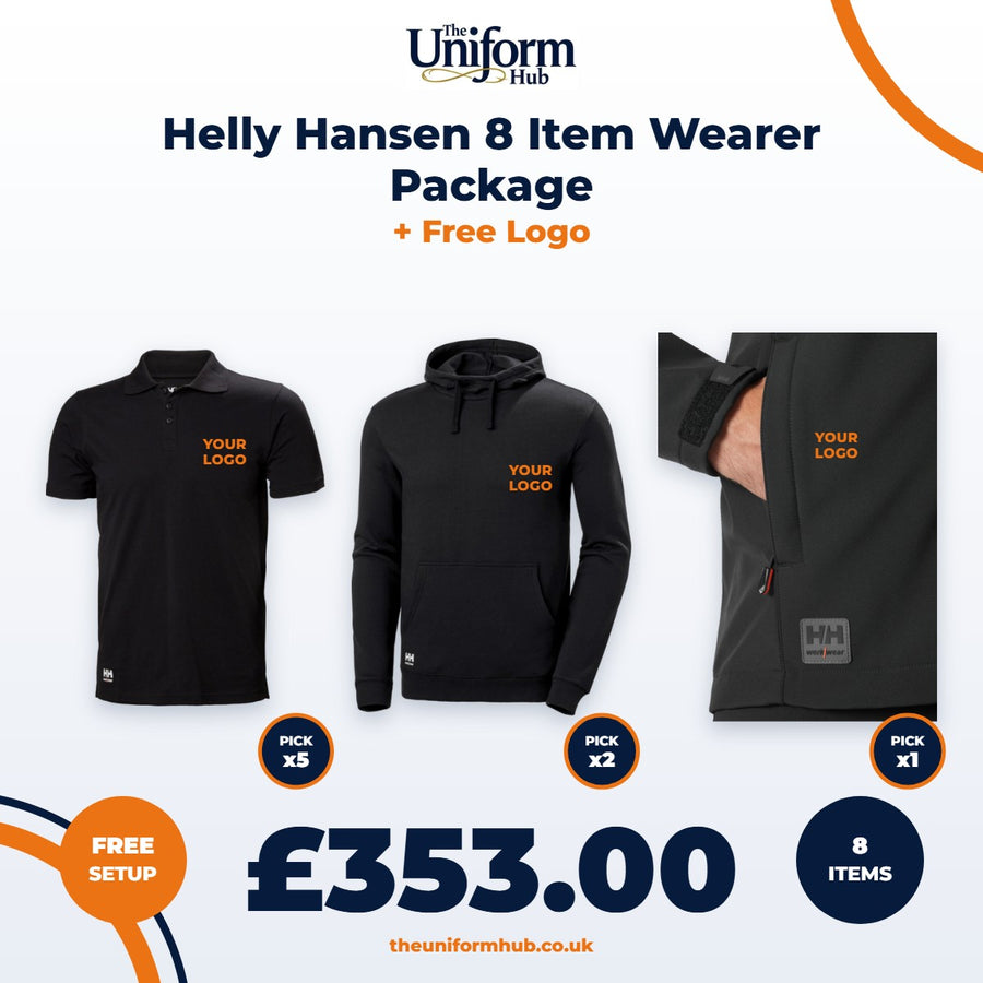 Helly Hansen 8 Item Wearer Package + Free Logo
