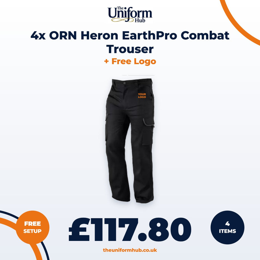 4x ORN Heron EarthPro Combat Trouser + Free Logo