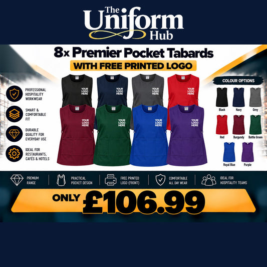 8x Premier Pocket Tabard + Free Logo