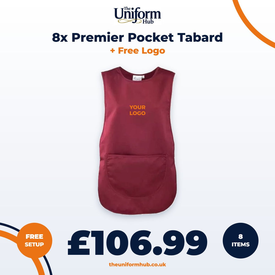 8x Premier Pocket Tabard + Free Logo