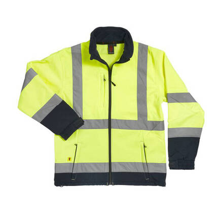 Warrior Hi Vis 2-Tone Soft Shell