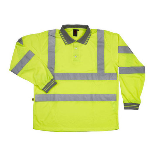 Warrior Hi Vis Long Sleeve Polo