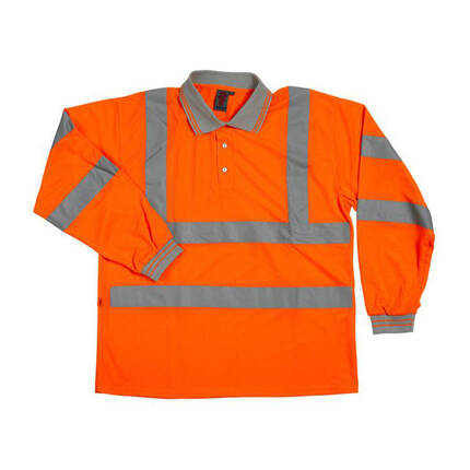 Warrior Hi Vis Long Sleeve Polo