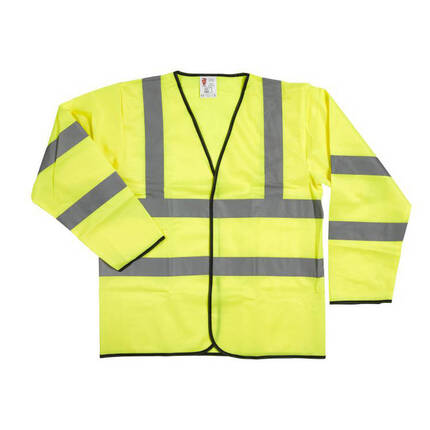 Warrior Hi Vis Long Sleeve Waistcoat