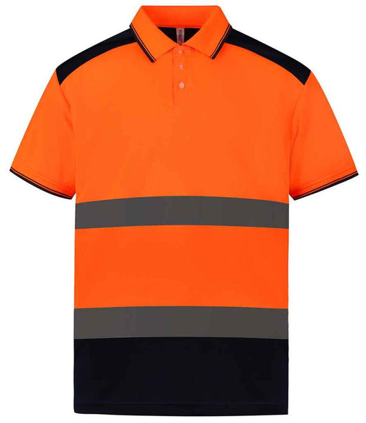 Yoko Two Tone Short Sleeve Polo Shirt